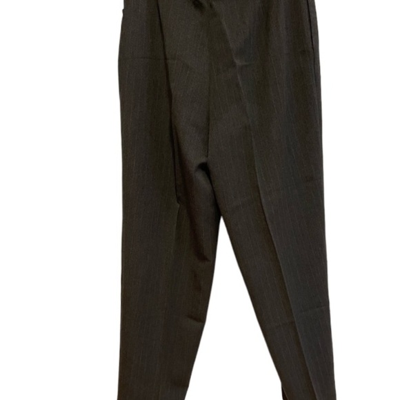 Worthington Size 14 Granite Gray Striped Business Slacks - Picture 5 of 6